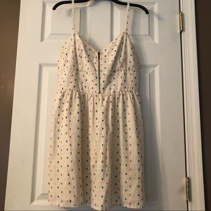 Adorable Spaghetti Strap Dress with Colored Dots